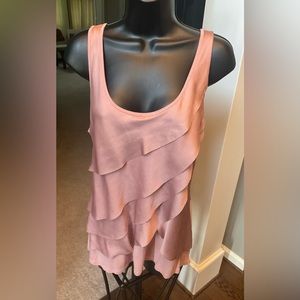 Women’s Coral--Colored Ruffled Tank Top by New York & Company